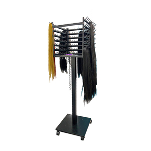 Soporte para cabello trenzado resistente, soporte para extensiones de cabello de madera elegante, soporte separador de cabello de fácil montaje para trenzador - Product Image 1