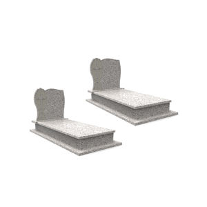 Pierre tombale en granit sur mesure avec motif Arbre de Vie et plaque nominative personnalisée pour un monument commémoratif sur le thème de la nature - Product Image 1