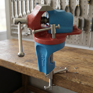 Étau de table rotatif robuste en acier, outil de travail pivotant à 360 degrés pour bijoux, métal et bois | GS1648A - Product Image 2
