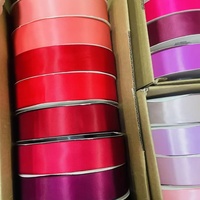 Rubans en satin de 1,5 pouce (40 mm) en gros pour bouquets de fleurs éternelles, fabrication de nœuds floraux et décoration de la Saint-Valentin