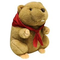 Peluche Marmotte, Figurine Mignonne Bobac, Poupée en Peluche, Simulation Castor, Coussin Tarabagane Sisel, Cadeau pour Enfants