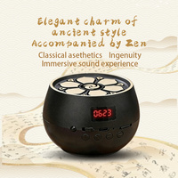 Haut-parleur audio portable Hi-Fi mini avec écran d'affichage et télécommande pour machine de chant bouddhiste zen, méditation en temple, Pali