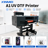 Impresora de Etiquetas UV DTF Industrial XINMEI I3200/XP600 para Calcomanías de Cristal en Tazas y Botellas, Máquina de Impresión UV DTF