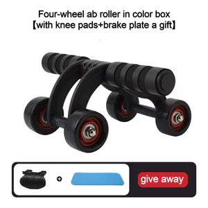 Wholesale Bodybuilding Fitness Health Abdominal Training Abdominal <strong>Exercise</strong> <strong>4</strong> Wheel Roller - Product Image 4