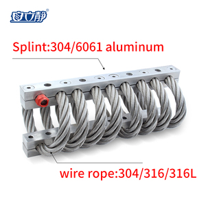 Anlijing ALJ-810 loạt Xe tàu Giao thông vận tải sốc hấp thụ AGV xe UAV Wire Rope rung <span class=keywords><strong>isolator</strong></span> nhôm thép không gỉ - Product Image 5