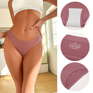 Culottes de sport triangulaires respirantes sans coutures taille basse pour femmes européennes et américaines - Sensation de peau nue, culottes invisibles taille basse - Product Image 5
