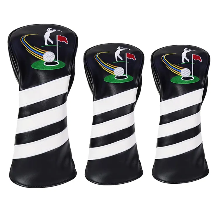 Factory Direct Price Custom Pu Golf Wood Cover Golf Headcovers golf driver head cover