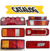 Luces Traseras Para Camiones 12V De 24V Camión Luz trasera Dymanic Combinación Kit De Luces De Remolque Para Bue RV Remolque Camión