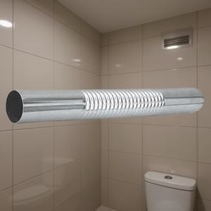 Tuyau d'évacuation de toilettes pliable sans rosette, diamètre 30 mm, conduit d'aération - Product Image 2