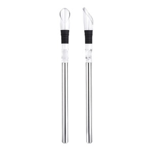 Stainless Steel 3 in 1 Cooler Chilling Stick <b>Freezer</b> Red Wine Chiller Stick with Aerator & Pourer Drinkware - Product Image 5