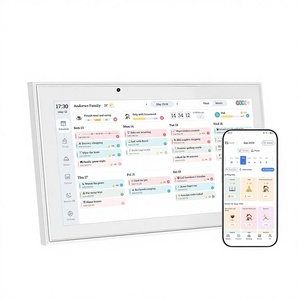 Calendario Digitale da Parete 10.1 Pollici Touchscreen con Grafico delle Attività e <span class=keywords><strong>Orari</strong></span> Familiari Full HD 1080P, Montaggio a Parete Incluso, Bianco - Product Image 1