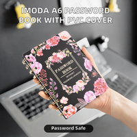 Carnet de notes A6 à spirale avec couverture rigide en PVC, 65 feuilles, étiquettes autocollantes, idéal pour le bureau et les cadeaux de papeterie