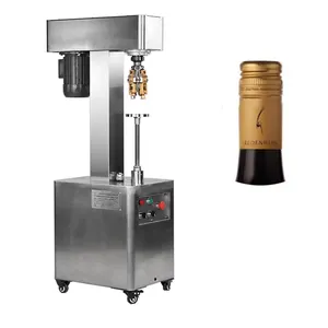 220V Semi Automatic Glass Bottle ROPP Juice Wine Stelvin Closure Capping Machine