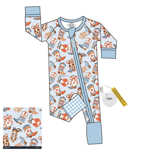 Pyjamas pour enfants à poignées personnalisées, pyjamas unisexes pour bébés, vêtements pour enfants, combinaisons pour bébés, NB-5T - Product Image 2