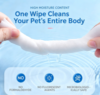 Lingettes humides pour animaux de compagnie personnalisables, prix de gros usine, nettoyage pratique, parfum agréable