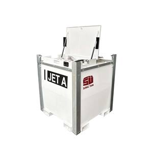 Réservoir de carburant en acier à double paroi SUMAC 1000L 2500L avec pompe pour le ravitaillement en carburant des avions, des véhicules, du diesel, de l'essence, du jet A1 - Product Image 1