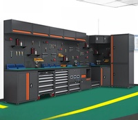 Gabinete de Herramientas Modular Moderno de Acero de Alta Calidad, 15 Cajones, Capacidad de Carga de 1000 kg, Cerradura con Llave OEM, 5 Años de Garantía, Ruedas Resistentes a la Oxidación