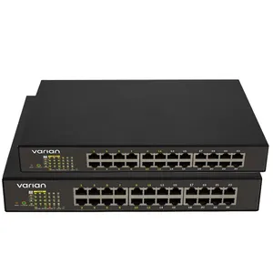 Conmutador Ethernet Gigabit gestionado L2 de 24 puertos con 12PoE, 1 puerto, 1 unidad