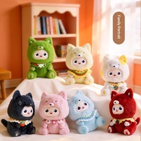 Peluche Chat Porte-Bonheur Intelligent IA Transfrontalier pour Enfants : Jouet Interactif avec Queue, pour l'Éveil, le Contabillement des Histoires, les Jeux et l'Apprentissage
