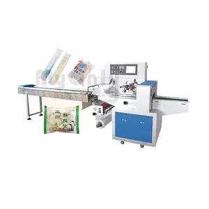 Sugar Triangle Cheese Candy Spinach Seafood Puff Poultry Product Poly Bag Pack Machine for Cookie