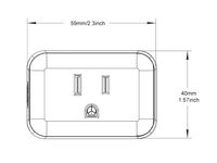 Prise intelligente US Plug avec contrôle APP Mini prise WiFi intelligente pour la maison