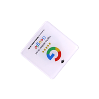 Cartes en PVC acrylique 100*100mm, cartes NFC, cartes Google, cartes RFID pour les avis Google