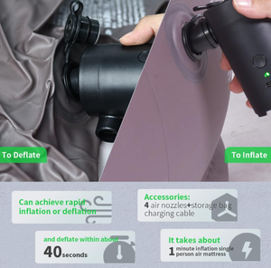 Bomba <span class=keywords><strong>de</strong></span> Aire Eléctrica Portátil OEM Inalámbrica para Viajes, Compresor <span class=keywords><strong>de</strong></span> 3600mAh con <span class=keywords><strong>Bolsa</strong></span> <span class=keywords><strong>de</strong></span> Almacenamiento, Nano Inflable, Accesorios para Camping y Senderismo - Product Image 5