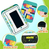 Tablette de dessin numérique BGL affichage 3 en 1 lcd jouet de puzzle multifonctionnel avec planche à dessin pour enfants