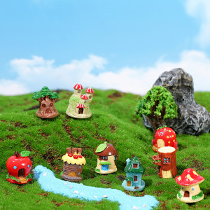 Ornements de paysage miniatures, artisanat en résine, <span class=keywords><strong>cabane</strong></span> <span class=keywords><strong>dans</strong></span> <span class=keywords><strong>les</strong></span> <span class=keywords><strong>arbres</strong></span> de dessin animé, accessoires et matériaux de bricolage pour l'aménagement paysager - Product Image 4