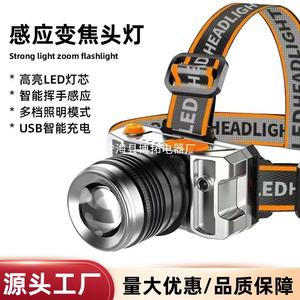Rechargeable Led Headlamp With <b>Dimmer</b> Aluminum Alloy Body For Outdoor Adventure White Light 6V Input - Product Image 4