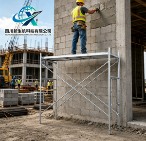 Andamio Industrial Galvanizado Duradero con Estructura de Mamparo y Sistema de Construcción de Paso, con Perno de Refuerzo Transversal <span class=keywords><strong>para</strong></span> Uso en Talleres Exteriores - Product Image 5
