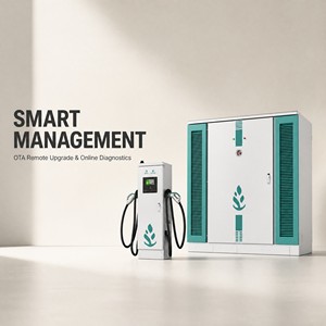 Borne de recharge rapide DC haute puissance pour les aires de service des bus et des camions lourds, infrastructure de recharge commerciale pour véhicules électriques - Product Image 1