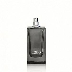 Customized logo Mens Square 30ml 50ml 100ml <b>Empty</b> Clear Perfume Bottle with Pump Sprayer with Black Cap with Packing <b>Box</b> - Product Image 3