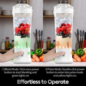 Mixeur Portable 500ml, 6 Lames, 18000 tr/min, Tasse à Jus Électrique, Rechargeable USB 4000mAh, pour Smoothies, Mode Impulsion, Idéal Gym, Voyage, Voiture - Product Image 2