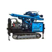 Foreuse hydraulique diesel sur chenilles FY-350 avec moteur, boîte de vitesses et pompe - Profondeur de forage 350m