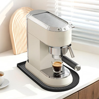 Tapis de machine à café en silicone 15,8 x 8,03 po, tapis de bar pour comptoir, résistant à la chaleur, antidérapant, anti-fuite, adapté aux machines à expresso