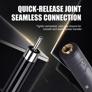 Queue de billard Cuetec SVB GEN 2 en fibre de carbone de haute qualité avec joint en acier inoxydable, fers de 11,8 mm/12,5 mm, design <span class=keywords><strong>Tacos</strong></span> - Product Image 2