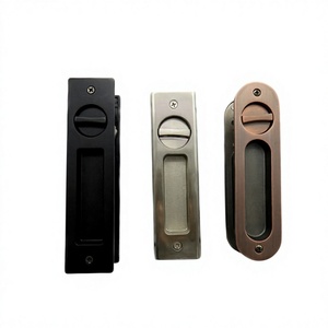 YAKO Modern Alloy <b>Sliding</b> Barn <b>Door</b> Mortise Latch <b>Door</b> <b>Locks</b> Handle with Keys Ambidextrous Touch Control 1 Year Warranty - Product Image 2