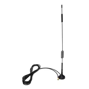 868~2700Mhz Spring GSM 3G 4G LTE Antenna with SMA Male Connector Magnetic Base RG174 Cable