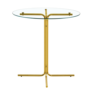 Tavolo Rotondo in Vetro Laminato Compatto per Esterni, Arredamento Moderno per Casa e Caffè, Tavolo <span class=keywords><strong>da</strong></span> Pranzo o Bar a <span class=keywords><strong>Parete</strong></span> - Product Image 4