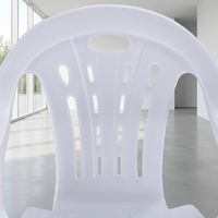 Chaises de jardin d'extérieur en plastique traditionnelles blanches - Prix