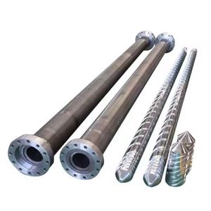 กระบอกสกรูคู่ทรงกรวยแบบไบเมทัลลิก/ไนไตรด์ รุ่น SZ65/132 สำหรับท่อ UPVC ระบบน้ำประปา-ระบายน้ำ อะไหล่เครื่องจักรพลาสติกและยาง - Product Image 2