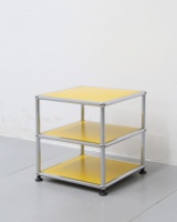 Meuble de rangement modulaire extensible personnalisable en acier inoxydable, directement de l'usine, pour salon, armoire murale, credenza, buffet