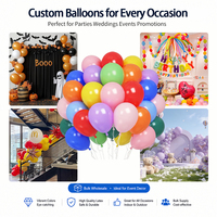 Ballons en latex imprimés sur mesure, impression de logo, couleurs riches, vente en gros, ballons unis, 10, 12, 18, 36 pouces, décorations de fête