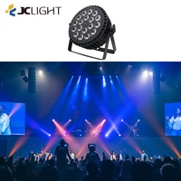 Projecteurs LED Wash Par Slim 18x12W pour DJ, Scène et Fêtes, DMX512, 18x5in1 RGBWA UV, IP33, Ra90, Contrôle Sonore