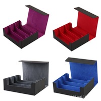 Boîte de rangement pour cartes à collectionner PQ 1800+ en cuir PU imperméable avec fermeture magnétique et bouton, étui organisateur de cartes