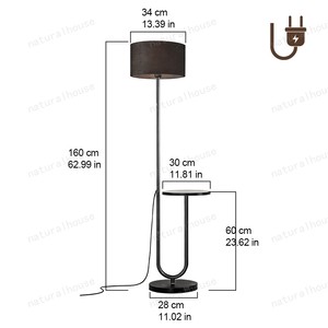 Đèn sàn đứng hiện đại với kệ cho phòng khách phòng ngủ nhà đọc sách văn phòng trang trí nội thất lối vào ăn uống trong nhà đầu giường - Product Image 3