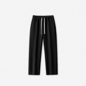 HEPL011, pantalones de algodón polar de 360gsm de peso pesado, corte de pierna recta para apilar sobre calzado, pantalones de chándal OEM de gran tamaño, 1 Uds. - Product Image 2