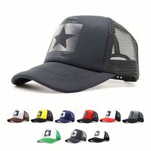 Gorras de béisbol de malla con logotipo personalizado al por mayor, gorras de camionero de espuma con malla - Product Image 1