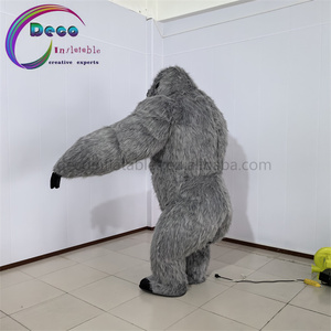 2.5m cao màu xám dài đổ xô di chuyển người đàn ông hoạt hình mặc Khỉ đột cho hiệu suất công viên - Product Image 4